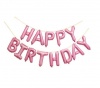 BubbleBean - Foil "Happy Birthday" Balloon - Pink Photo