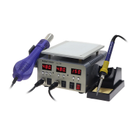 3 1 Hot Air Station with LCD Separator Soldering Iron Model KADA 9803D