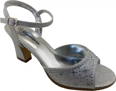 Photo of Evening Sandal Lavotory Heel - Silver