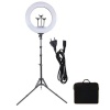 JB LUXX 18" LED Dimmable Ring Light with 3 Phone Holders & Tripod Stand Photo