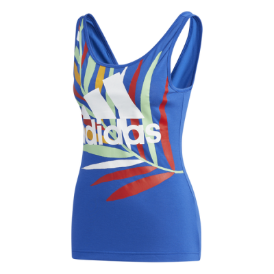 Photo of adidas - Women's Farm Rio Tank Top - Blue/Multi-Coloured