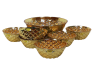 Bowl Set 7 Piece Glass Delma - Gold Roxx Photo