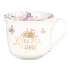 Christian Art Gifts Wees Still En Weet Pienk Vlinder - Ceramic Mug Photo