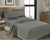 Cottonbox Egyptian Cotton Embroidered sheet set- Grey - Super King Photo