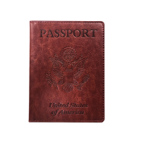 Techzone Leather Passport Holder Brown