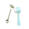 2" 1 Facial Brush And Jade Massager Roller Set Photo