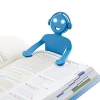 Bending Man Booklight LED Light Up Bookmark Phone Stand ~ Black Photo