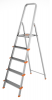 COLOMBO 106cm 5-Step Anti-Slippery Wide Platform Alumium Ladder - Aluminium Photo