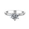 Hidden Halo 1.00ct Moissanite Engagement Ring Photo