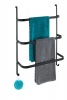 WENKO - 3-Bar Over-Door Towel Rail - Irpinia - Matte Black Steel Photo