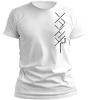 PepperSt Men's White T-Shirt - Norse Runes Photo