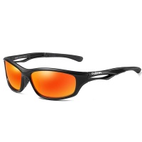 Dubery High Quality Mens Polarized Sunglasses Orange Black