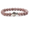 Argent Craft Lepidolite Stone Bracelet with Lucky Fish Photo