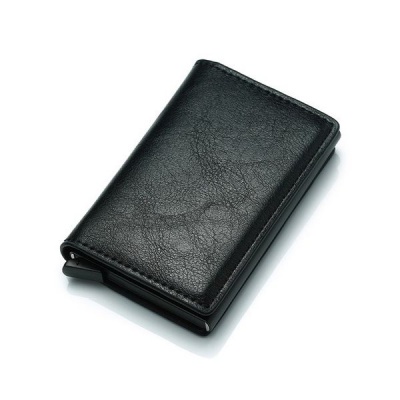 Photo of Cre8tive Anti-Theft RFID Aluminum and PU Leather Slide Up Wallet