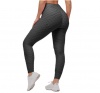 Bosivo Anti Cellulite Honeycomb Tummy Control Yoga Pants Leggings Black Photo