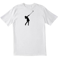 Girl Golfers Swinging White T shirt