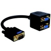 ZATECH Male To 2 VGA Female Convert BLACK Photo