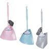 Bulk Pack x 3 Toilet Brush With Stand - Assorted Colours Photo
