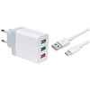Kucipa 3A Fast Charge 3 x USB Port Charger TYPE-C Cable Photo