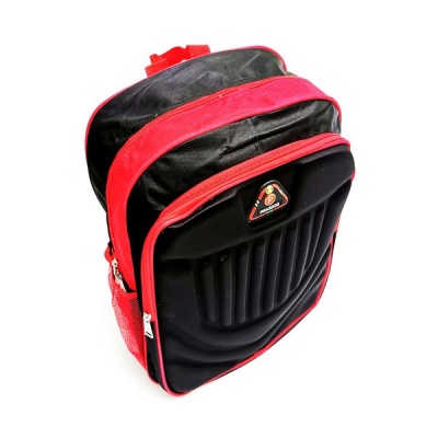 Photo of BetterBuys Primary Junior School Bag Shoulder Backpack Bag For Kids - Black-Red Trim