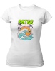 PepperSt Ladies White T-Shirt - Retro Wave Photo