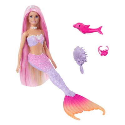 Barbie Malibu Mermaid Doll With Color Change Feature And Accessories