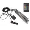 12 x 4 LED Car Interior Atmosphere Neon Lights With Wireless Remote Photo