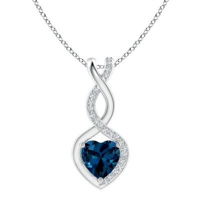 Photo of Civetta Spark Infinity Heart Necklace-Swarovski Crystal Montana Rosegold