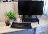 SDS M710S Wire Mesh Computer Monitor Stand With Drawer Organizer Photo