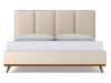 StrohBerry - Chicago Velvet Headboard - Latte (Multiple Sizes Available Photo