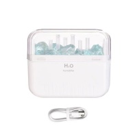 White Essential Oil Diffuser Glacier Humidifier With Crystal