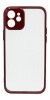 Joyroom Transparent Cover & Lens Protector iPhone 12 5.4" Red Photo