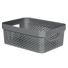 Curver By Keter Infinity 11L Storage Basket With Dots - Dark Grey Photo