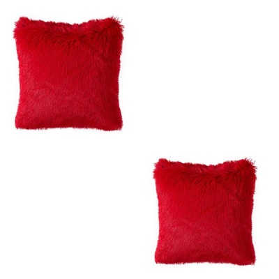 Photo of Faux Fur Scatter Cushion Plush Pillow