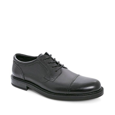 Photo of Green Cross GX & Co Men Formal Lace Up Shoes with Toe Cap - Black 7911