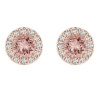 Civetta Spark Rachel Studs-With Swarovski Vintage Rose Crystal Rosegold Photo