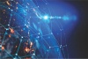 Graffiti Laptop Skin Blue Tech World Photo