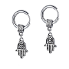 Hamsa Evil Eye Hoop Earrings Photo