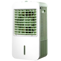 White portable air conditioner with solar panels to store electricity