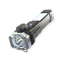 USB Charging Super Bright LED Flashlight With Safety Hammer FA 499