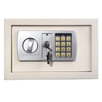 White Large Electronic Code Digital Safe Lock Box Wall in Style