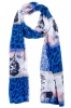 Africa's Legends - Long Neck or Head Scarf - Blue Leopard Print Photo