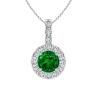 Civetta Spark Rachel Pendent - Swarovski Crystal Emerald Photo
