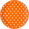 Procos Orange Dots Paper Plate Large 23cm Photo