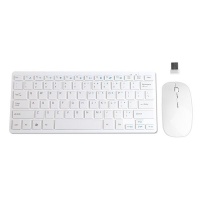 Raz Tech Wireless Mini Keyboard Ultra Thin Mouse Combo Set for Desktops Laptops