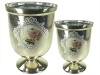 Baytiques - S/2 Ftd Hurrican Antique Silver/Rose Vas Photo