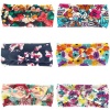 6 Piece Soft Stretchy Baby Girl Floral Knotted Hair Bow Tie Headbands Photo