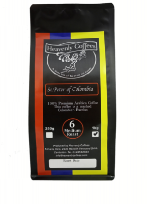 Photo of Heavenly Coffees - St. Peter of Colombia Single Pack - 1x1kg Ground Coffee