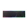 Colorful Backlight Floating Button Retro Gaming USB Keyboard Q-807 Photo