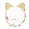 Home Decor Nordic Wooden Mirror Cat Photo